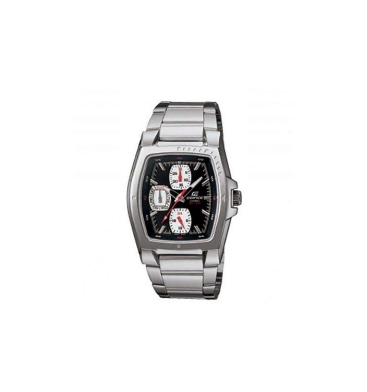 Casio Edifice Rectangle Black Dial Men's Stainless Steel Watch EF-320D-1AV - Diligence1International