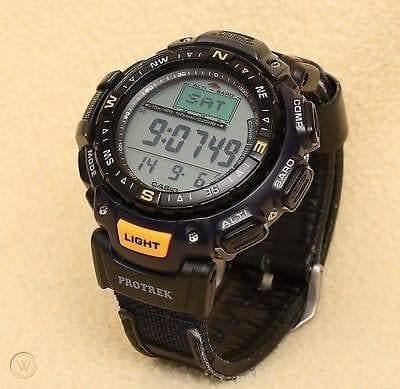 Casio Protrek Pathfinder Triple Sensor Digital Men's Black Resin