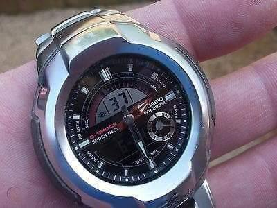 Casio G-Shock Retrograde Cockpit Series Anadigi Stainless Black Dial Watch G1710D-1AVDR - Diligence1International