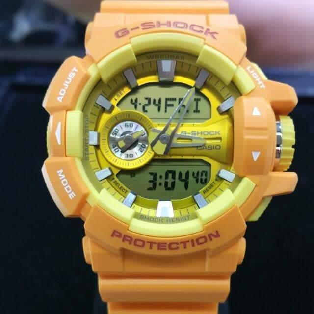 Casio G-Shock Big Case Analog-Digital Yellow Watch GA400A-9A - Diligence1International
