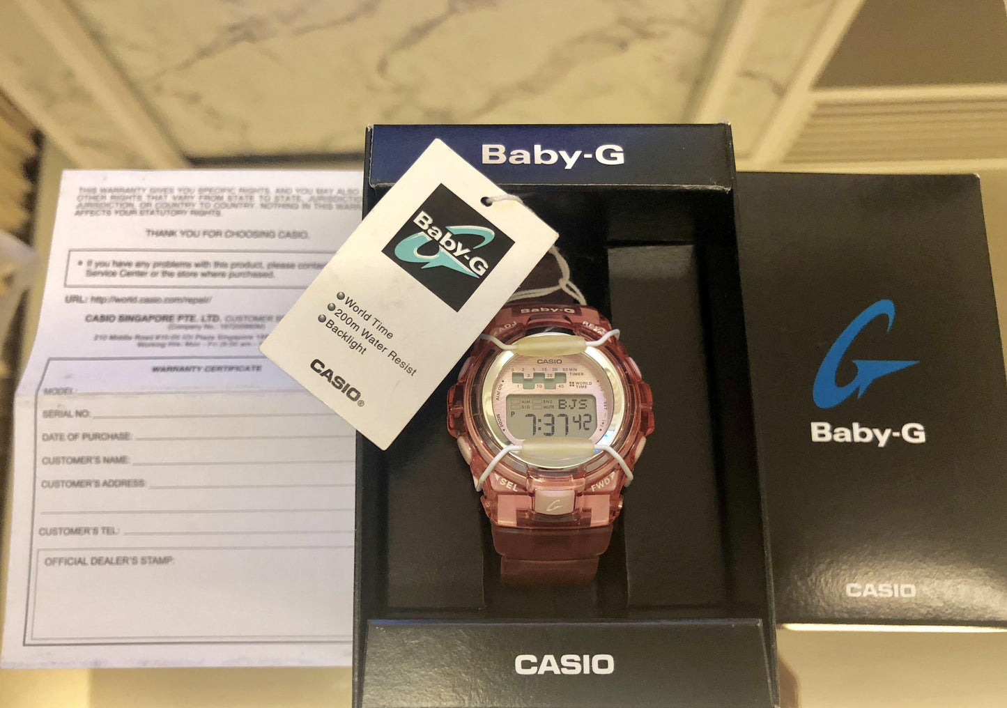 Casio Baby-G Retrograde Digital Pink Watch BG1001-4AVDR - Diligence1International