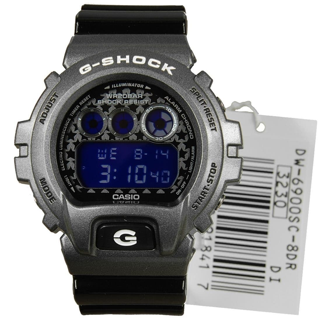 Casio G-Shock Sports Digital Crazy Colors Silver x Black Watch DW6900SC-8DR - Diligence1International