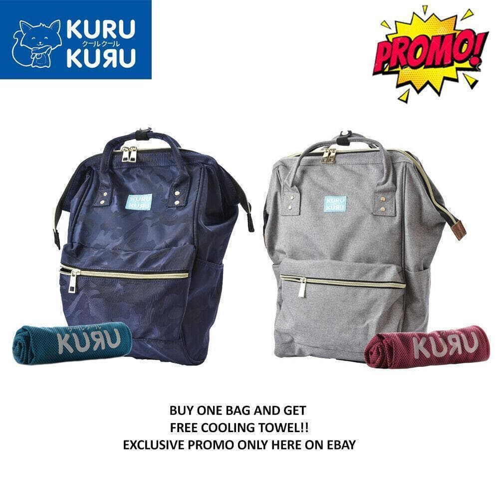 Clothing, Shoes & Accessories:Women's Bags & Handbags - Kuru Kuru クールクール Vitality Backpack Bag + FREE Sports Cooling Towel