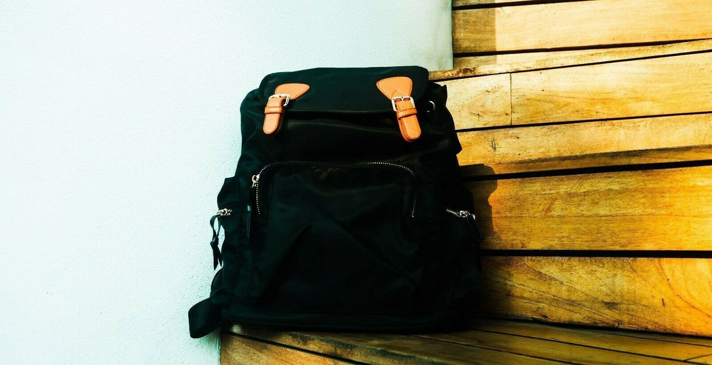 Kuru Kuru クールクール Discovery Backpack Bag Black Nylon D-81022