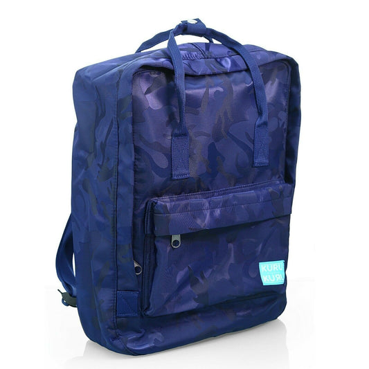 Kuru Kuru クールクール Travel Light Classic Backpack Bag Camo Blue Twill TLC-81247