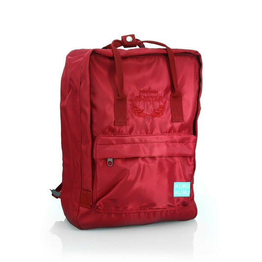 Kuru Kuru クールクール Travel Light Classic Backpack Bag Maroon Red Twill TLC-81246