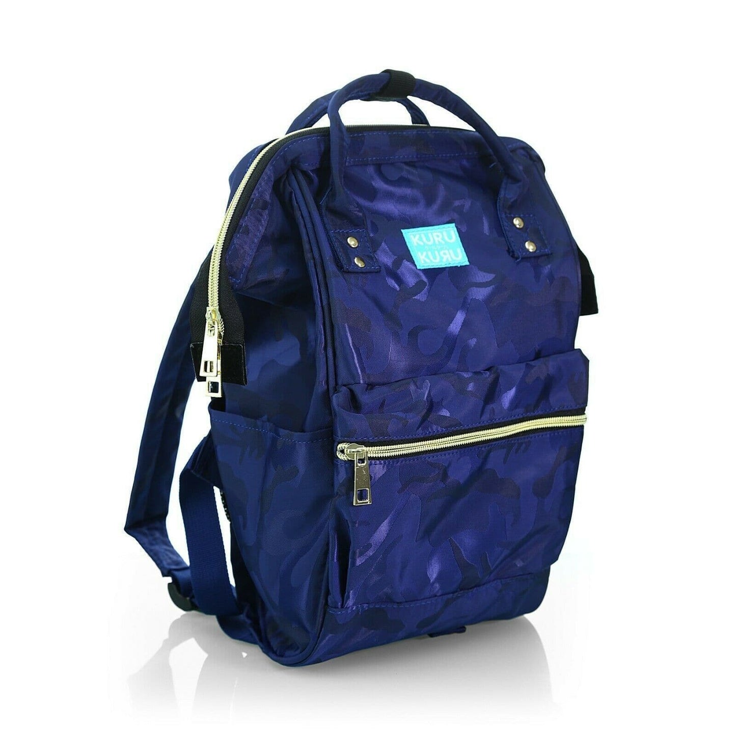 Kuru Kuru クールクール Vitality Medium Backpack Bag Camo Blue Twill VM-81108