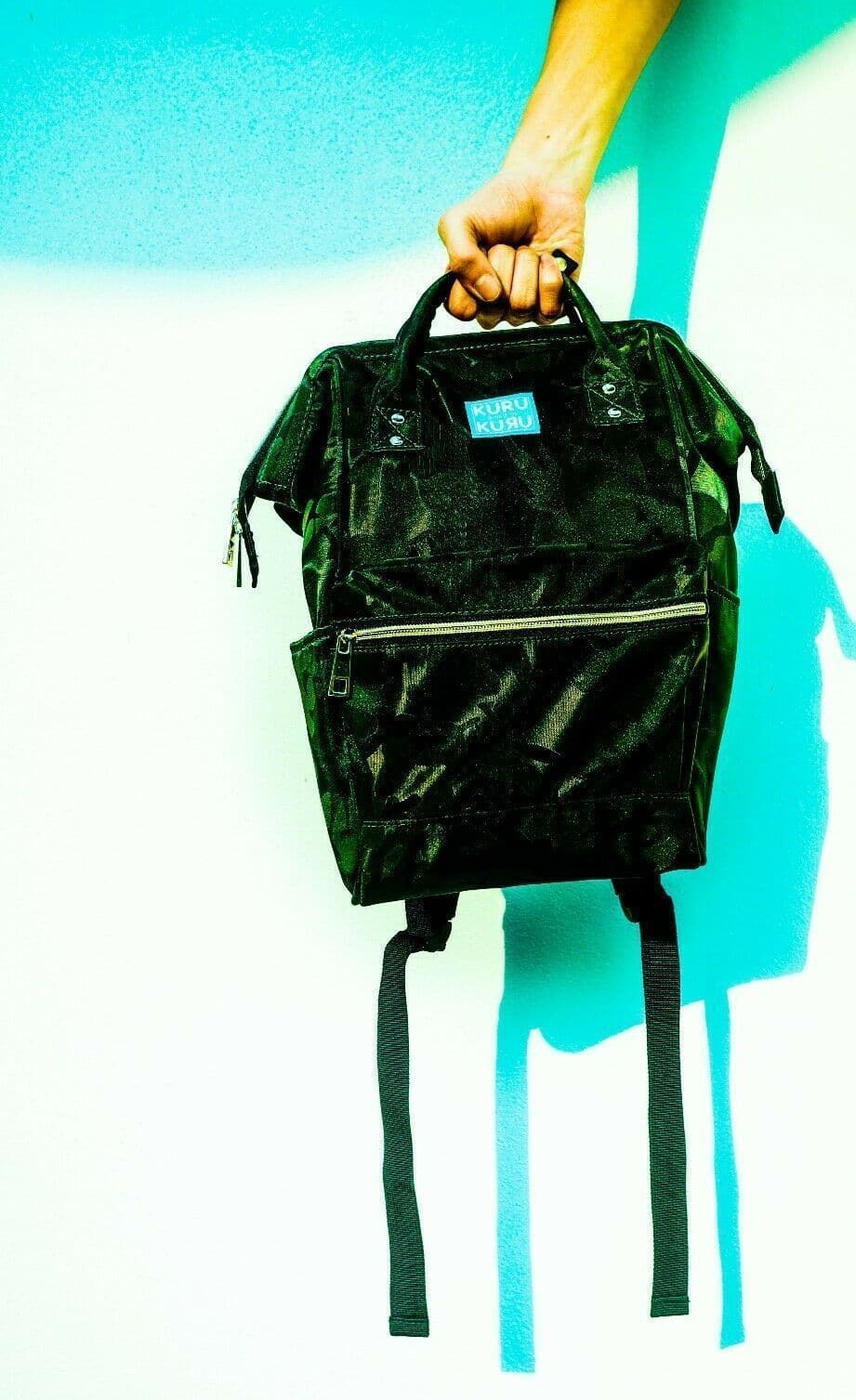 Kuru Kuru クールクール Vitality Medium Backpack Bag Camo Green Twill VM-81107