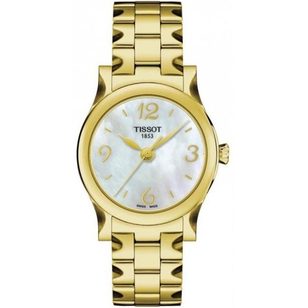 Tissot Swiss Made T-Wave Stylist-T Ladies' MOP Gold Plated Watch T0282103311700 - Diligence1International