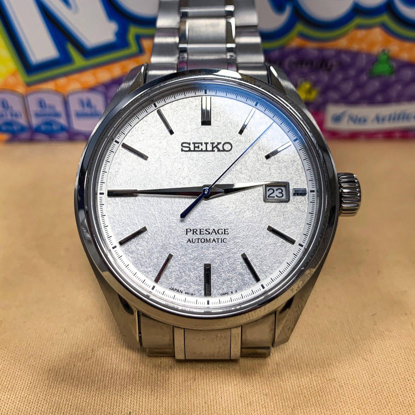 Seiko JDM Presage White Baby GS Snowflake Men's Titanium Watch SARX055 - Diligence1International