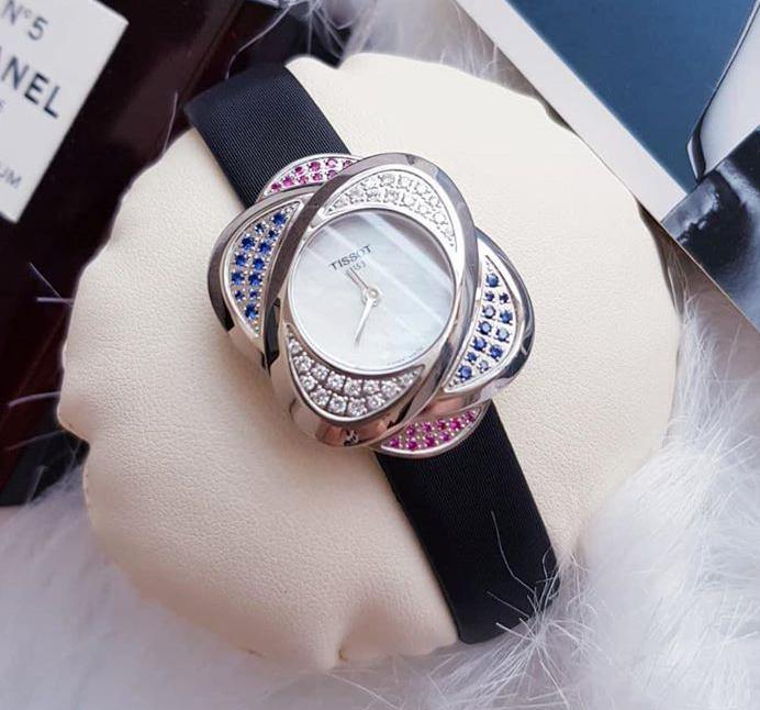 Tissot Swiss Made T-Trend Mother Of Pearl Multi-colored Precious Stones Ladies' Watch T03.1.325.80 - Diligence1International