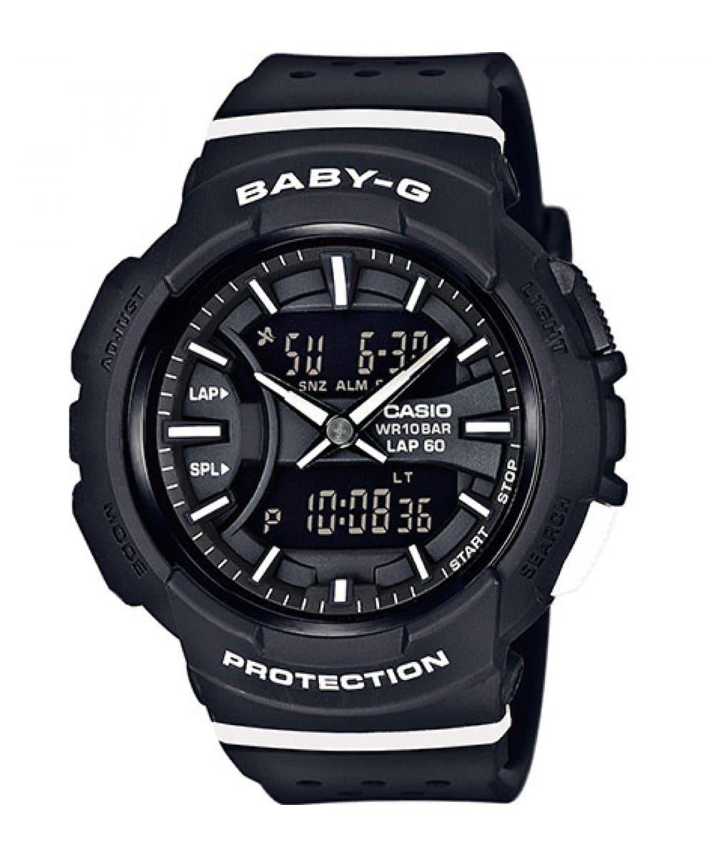 Casio Baby-G Standard Analog-Digital Black x White Accents Watch BGA240-1AD1R - Diligence1International