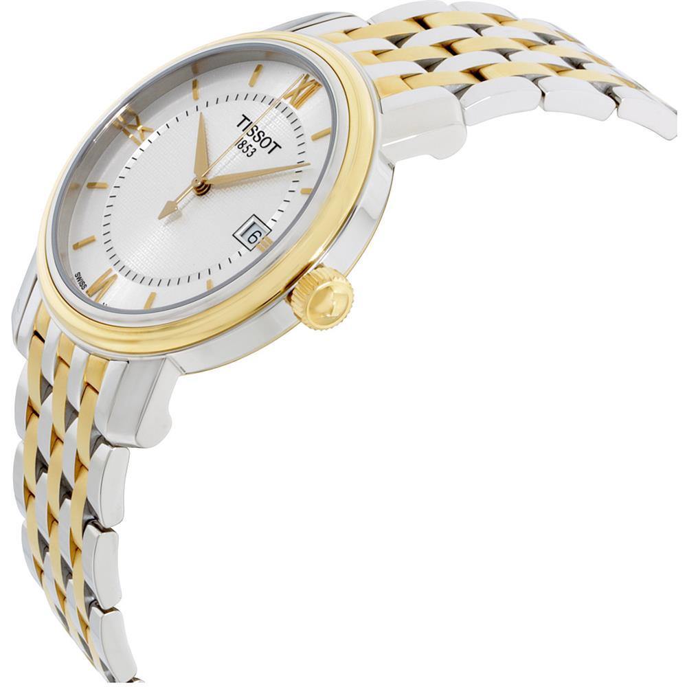 Tissot Swiss Made T-Classic Bridgeport 2 Tone Gold Plated Men's Watch T0974102203800 - Diligence1International