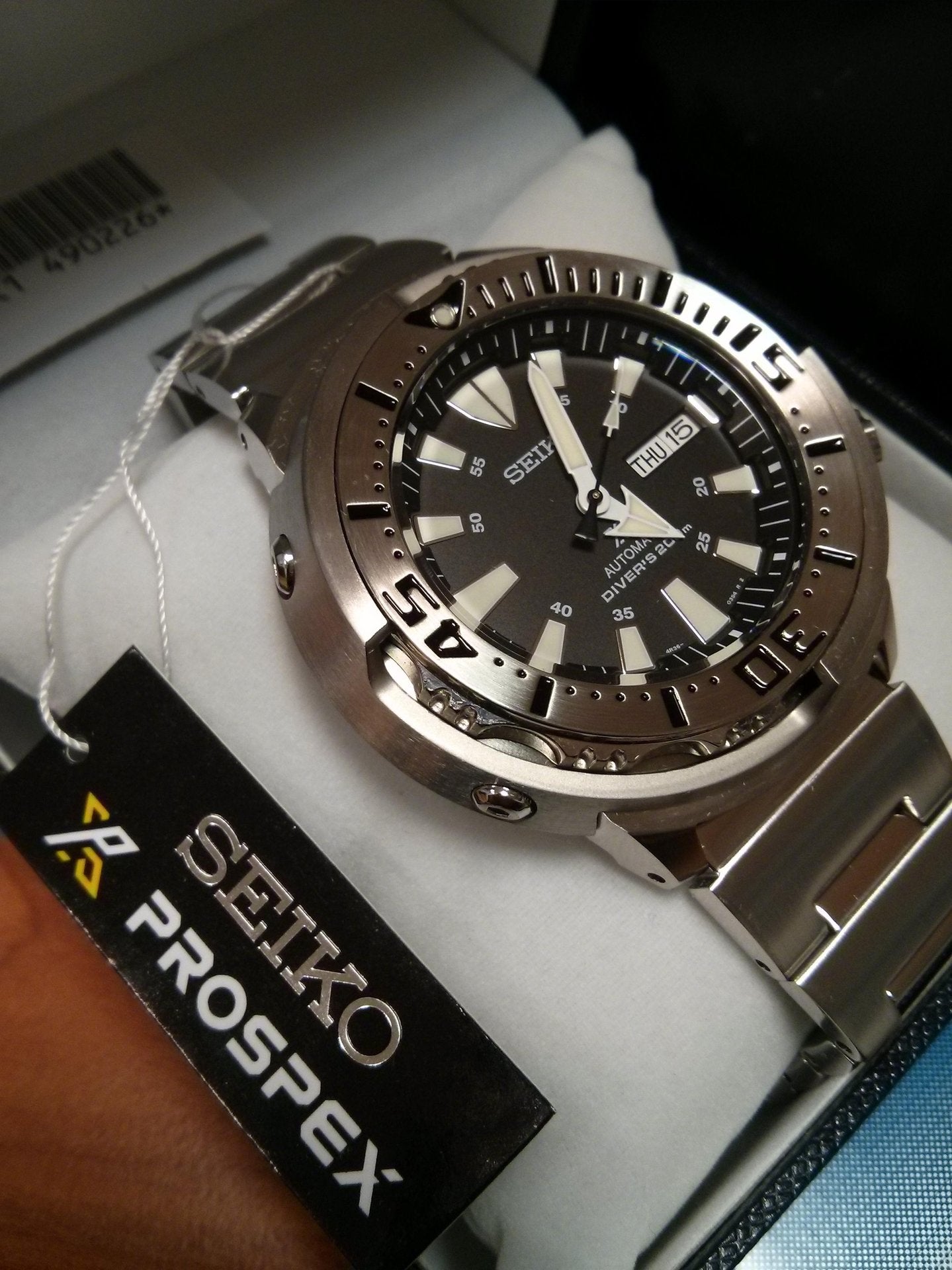 Seiko Black Monster Baby Tuna Prospex Men's Stainless Steel Watch SRP637K1 - Diligence1International