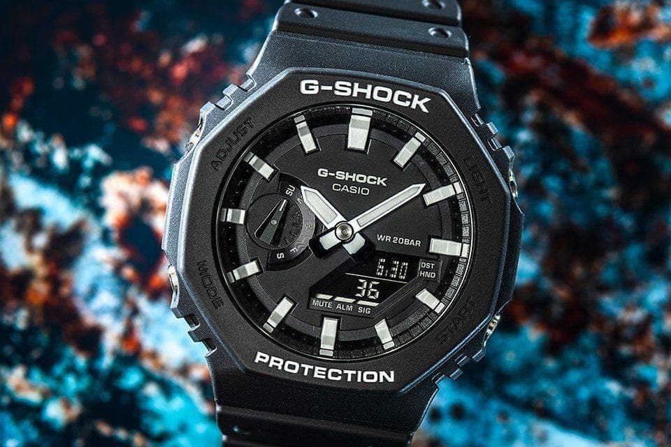 Casio G-Shock Carbon Core Guard Black AP CasiOak Watch GA2100-1ADR - Diligence1International