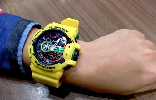 Casio G-Shock Big Case Analog-Digital Hyper Color Yellow x Multicolor Watch GA400-9ADR - Diligence1International