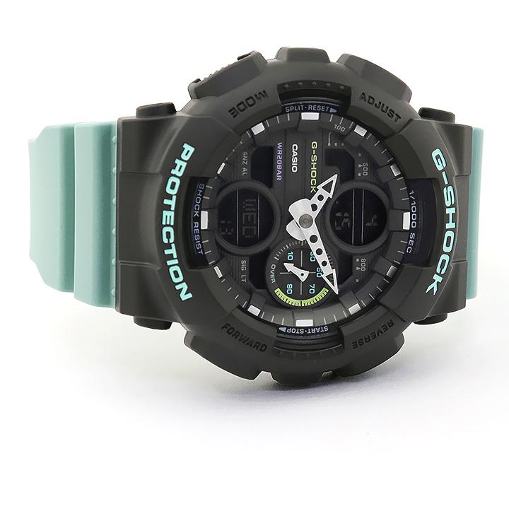 Casio G-Shock Sneaker S Series Analog-Digital Black x Teal Strap Ladies' Watch GMAS140-2ADR - Diligence1International
