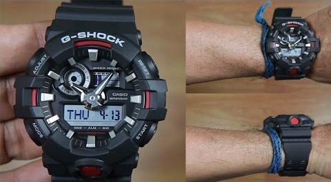 Casio G-Shock Standard Analog-Digital Black x Red x Grey Accents Last Dance Watch GA700-1BDR - Diligence1International