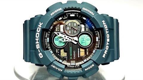 Casio G-Shock Special Color The Green Hornet Anadigi Greenish Blue Watch GA140-2ADR - Diligence1International