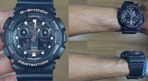 Casio G-Shock Analog-Digital Black x Rose Gold Accents Watch GA100GBX-1A4DR - Diligence1International