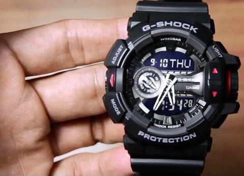 Casio G-Shock G’MIX Mobile Link Bluetooth Anadigi Black x Grey x Red Accents Watch GBA400-1BDR - Diligence1International