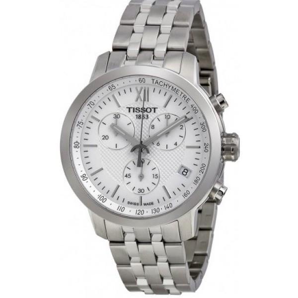 Tissot Swiss Made PRC 200 Chronograph Men's Stainless Steel Watch T0554171101800 - Diligence1International