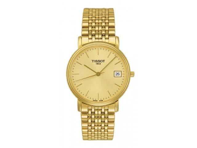 Tissot Swiss Made T Classic Desire All Gold Plated Men s Watch T52