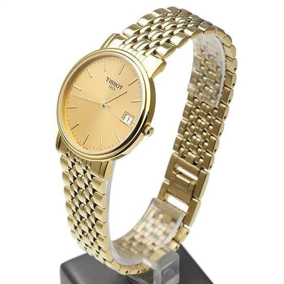 Tissot Swiss Made T Classic Desire All Gold Plated Men s Watch T52