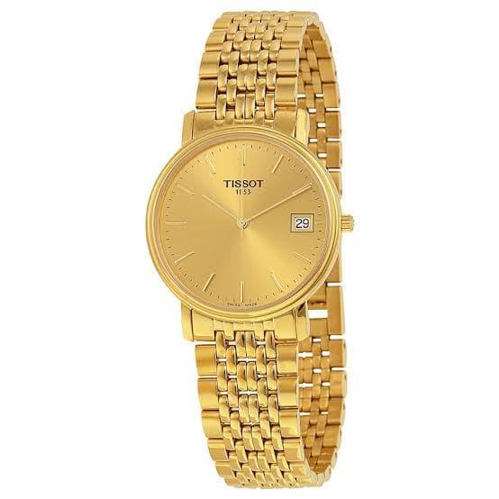 Tissot Swiss Made T-Classic Desire All Gold Plated Men's Watch T52.5.481.21 - Diligence1International
