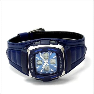 Casio G-Shock Retrograde Street Rider Anadigi Blue Leather Watch G350L-2AVER - Diligence1International