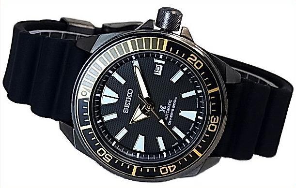 Seiko Dark Knight Samurai Reissue Prospex Diver's Men's Rubber Strap Watch SRPB55J1 - Diligence1International