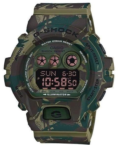 Casio G-Shock Military Standard Digital Camo Green Watch SAFC Jammer GDX6900MC-3DR - Diligence1International