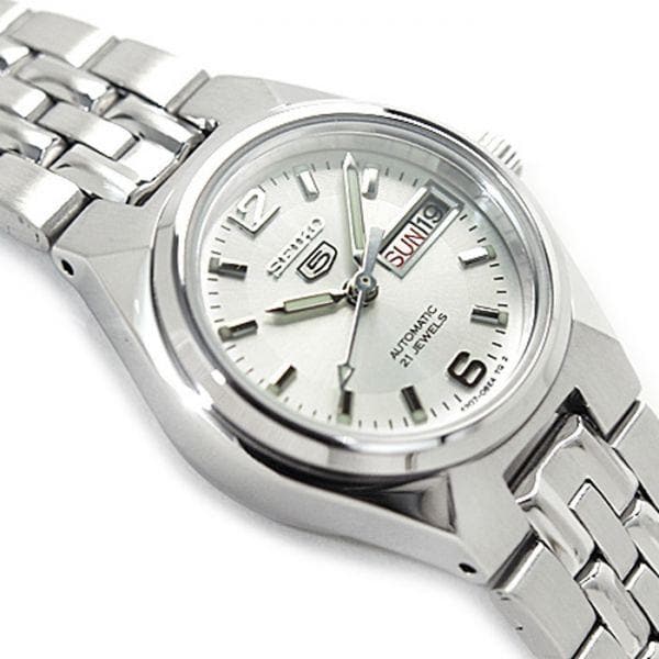 Seiko 5 Classic Ladies Size Silver Dial Stainless Steel Strap Watch SYMK31K1 - Diligence1International