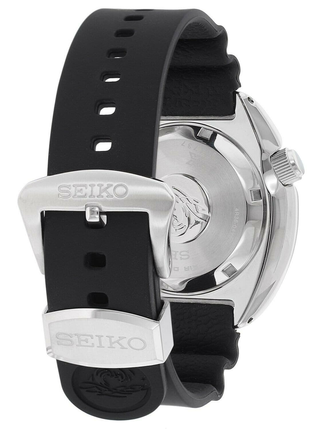 Seiko Black Turtle Prospex Diver's Men's Rubber Strap Watch SRP777K1