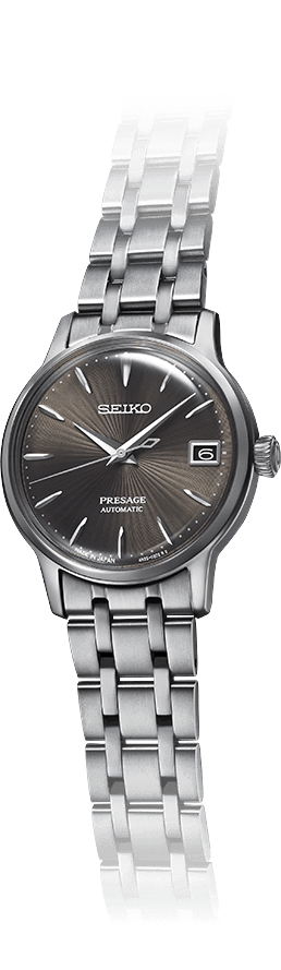 Seiko Japan Made Presage Cocktail Expresso Martini Couple's Stainless Steel Watch Set SRPE17J1 + SRP837J1 