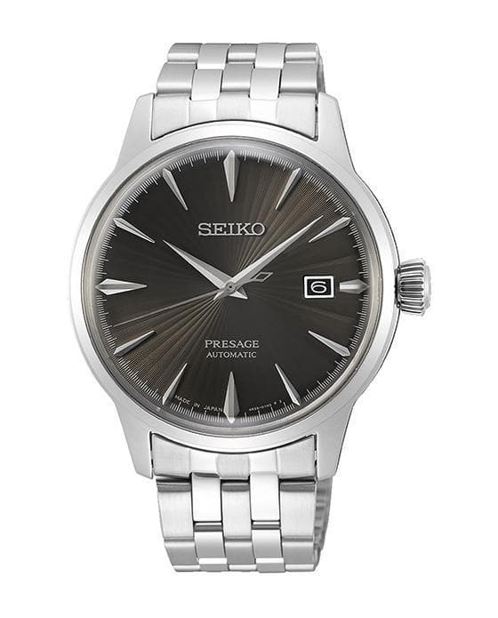 Seiko Japan Made Presage Cocktail Expresso Martini Couple's Stainless Steel Watch Set SRPE17J1 + SRP837J1 