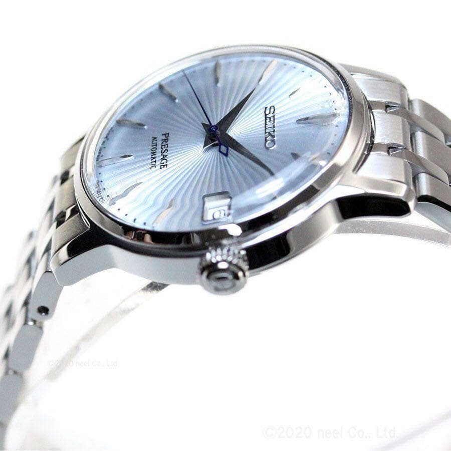 Seiko Japan Made Presage Cocktail Sky Diving Couple's Stainless Steel Watch Set SRPE19J1 + SRP841J1