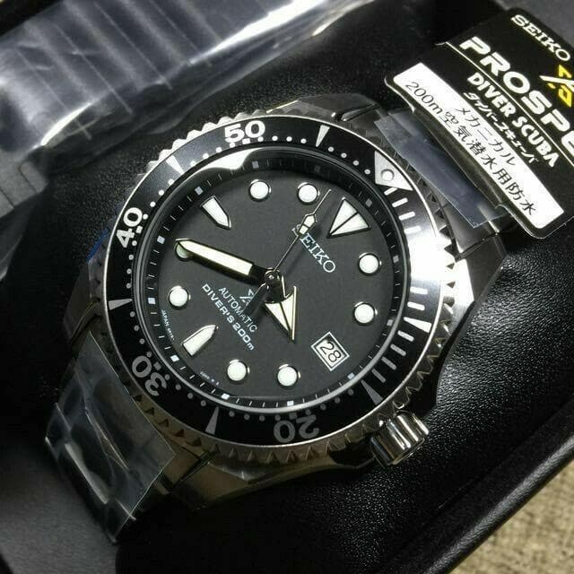 Seiko JDM Prospex Black Shogun Men's Titanium Watch SBDC029