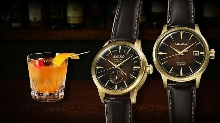 Seiko LE Presage Dark Brown Old Fashioned Watches SSA392J1 + SRPD36J1 Set
