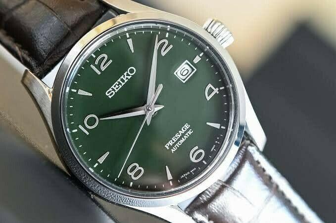 Seiko Limited Edition Presage Men's Watch Green Enamel Dial Men's Watch SPB111J1