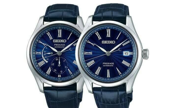 Seiko Limited Edition Presage Shippo Enamel Watches SPB073J1 + SPB075J1 Set
