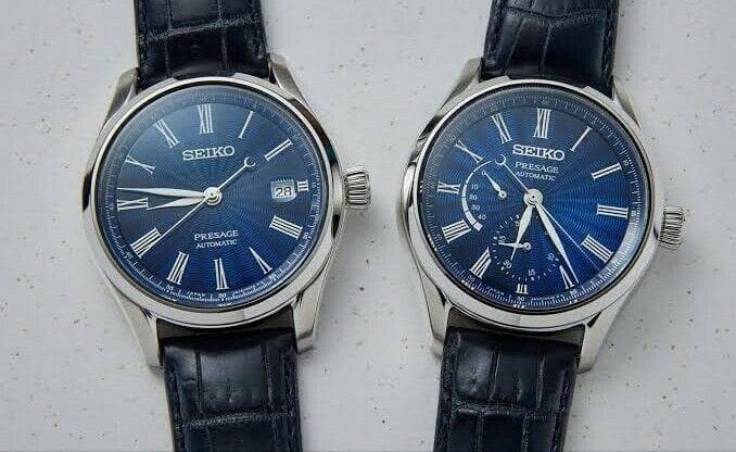 Seiko Limited Edition Presage Shippo Enamel Watches SPB073J1 + SPB075J1 Set