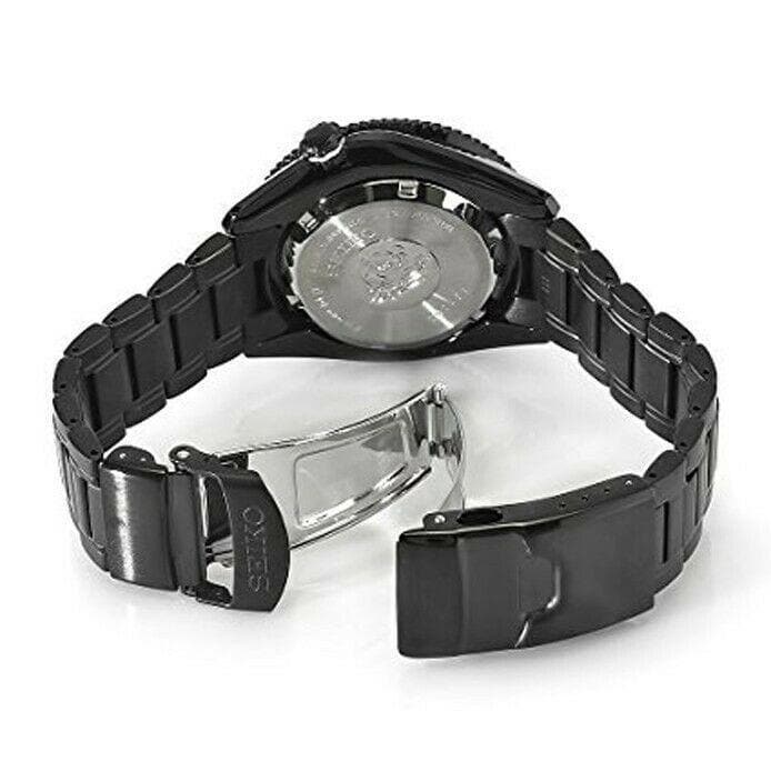 Seiko Men's "Stargate I" Ion Black PVD Plated Stainless Steel Watch SKZ329K1