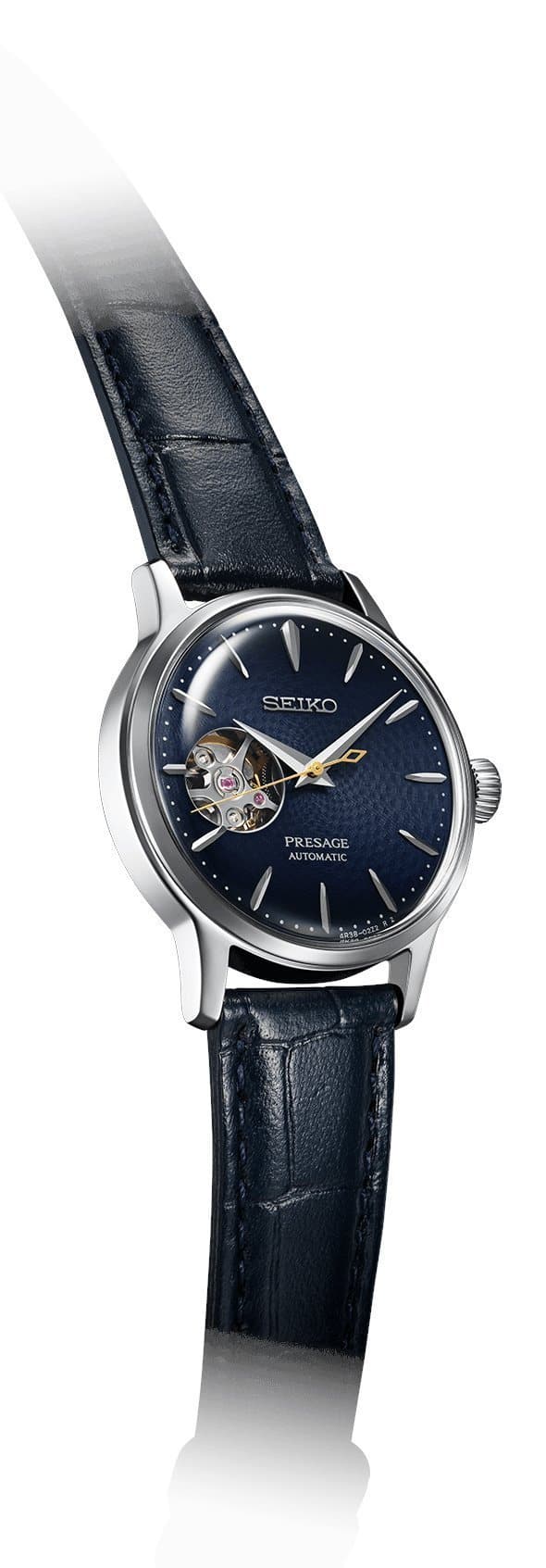 Seiko Presage Blue Moon Open Heart Couple's Watch Set SSA405J1 + SSA785J1