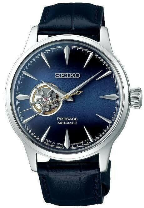 Seiko Presage Cocktail Time Blue Moon Open Heart Men's Watch SSA405J1