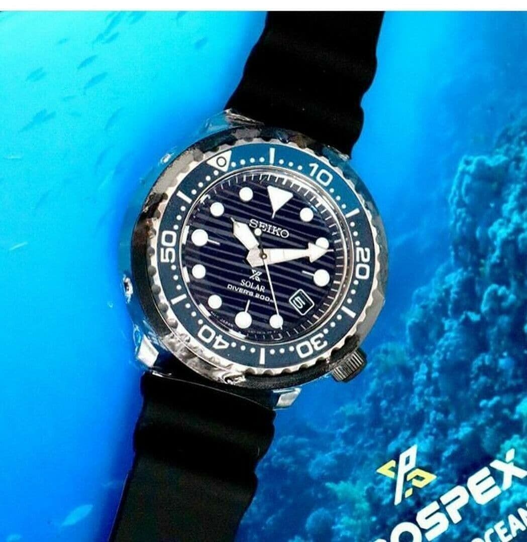 Seiko Save The Ocean Solar Tuna Blue Dial Watch SNE518P1