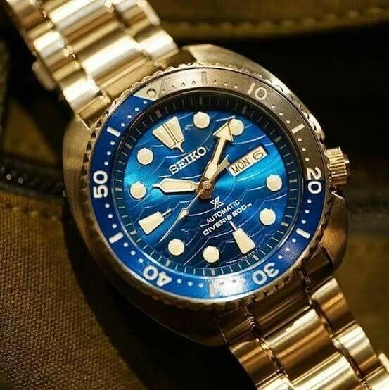 Seiko SE Save the Ocean Great White Shark Turtle Diver's Men's Watch SRPD21K1