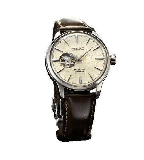 Seiko Star Bar Limited Edition Presage Honeycomb Open Heart Men's