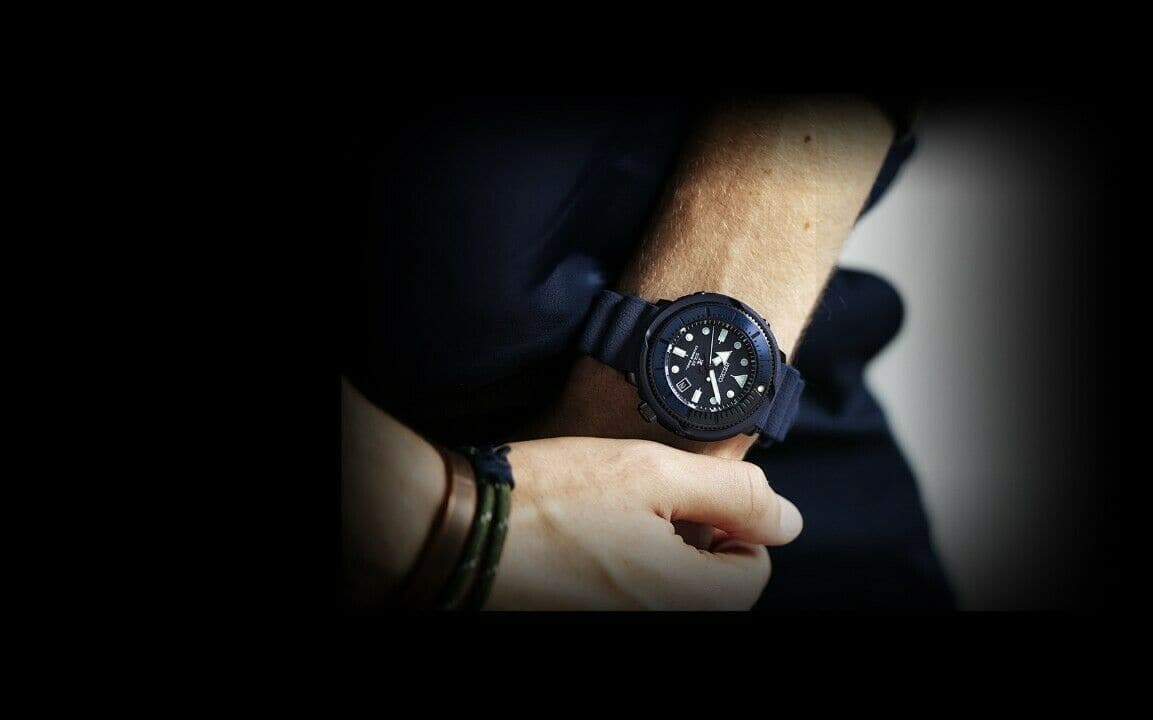 Seiko Street Series Solar Tuna Blue Prospex Diver's Men's Watch SNE533P1