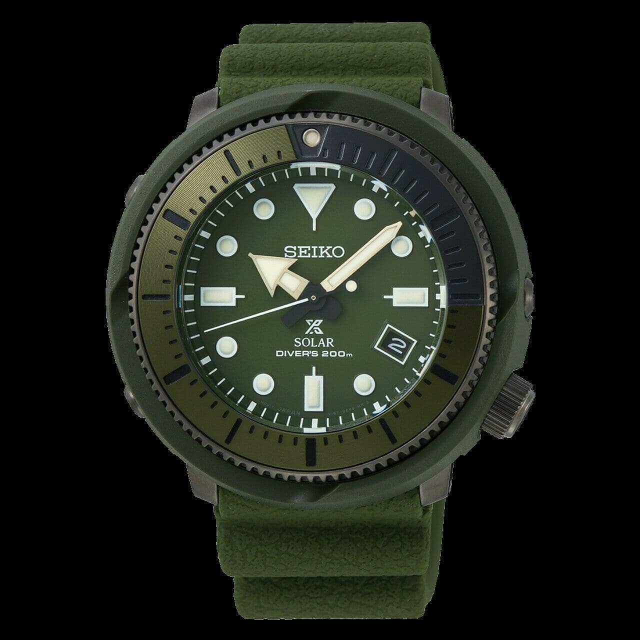 Seiko Street Series Solar Tuna Green Prospex Diver's Men's Watch SNE535P1